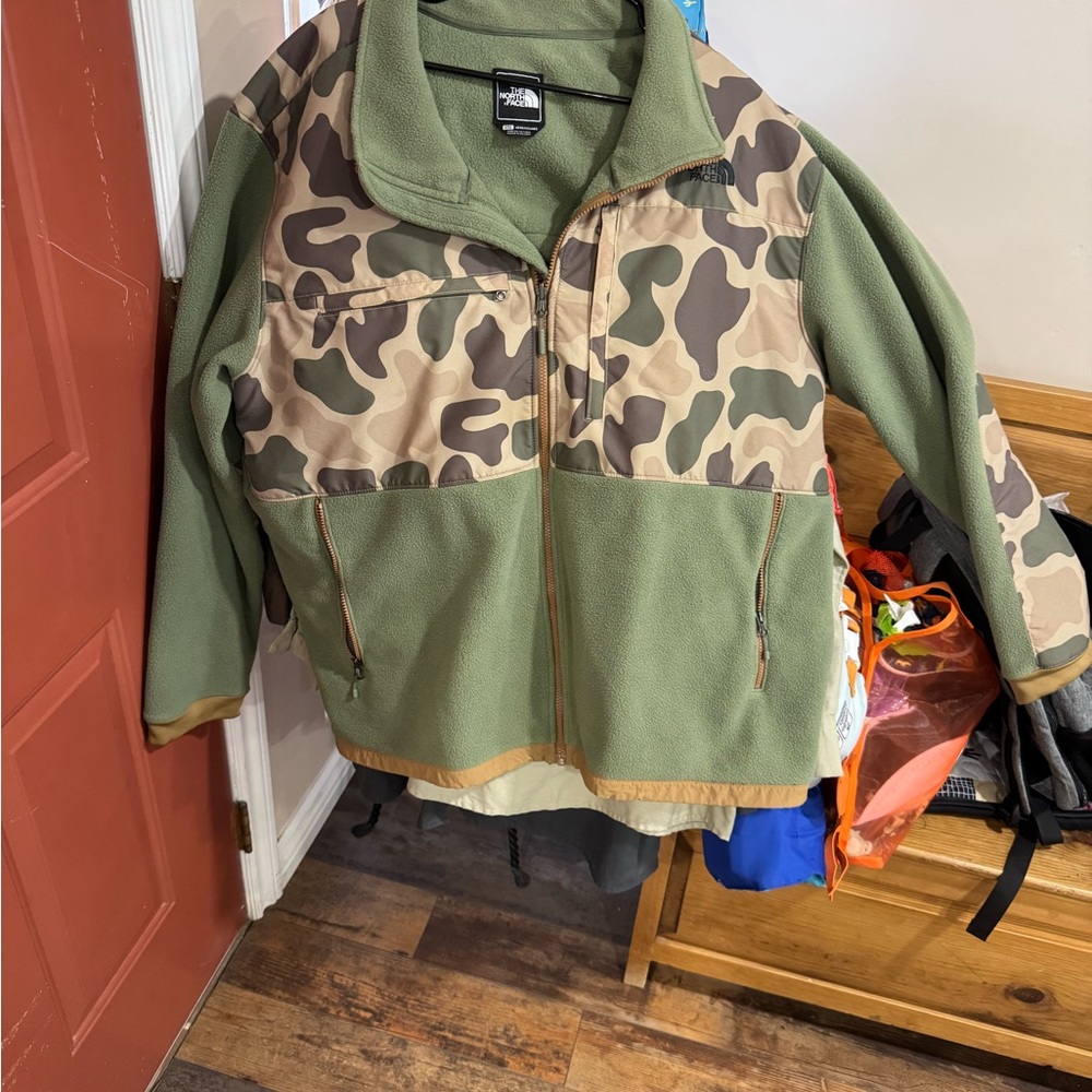 The North Face Green Camouflage Performance Jacket